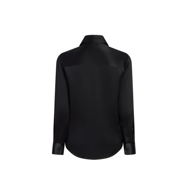 Adam Lippes Aston Shirt in Black, view 4