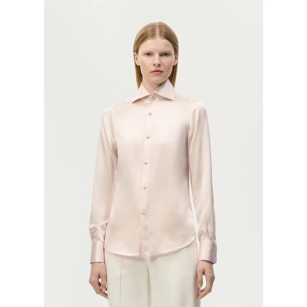 Adam Lippes Aston Shirt in Pale Pink, view 2