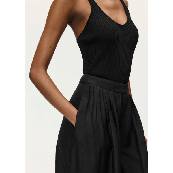 Adam Lippes Athena Pant in Black, view 4