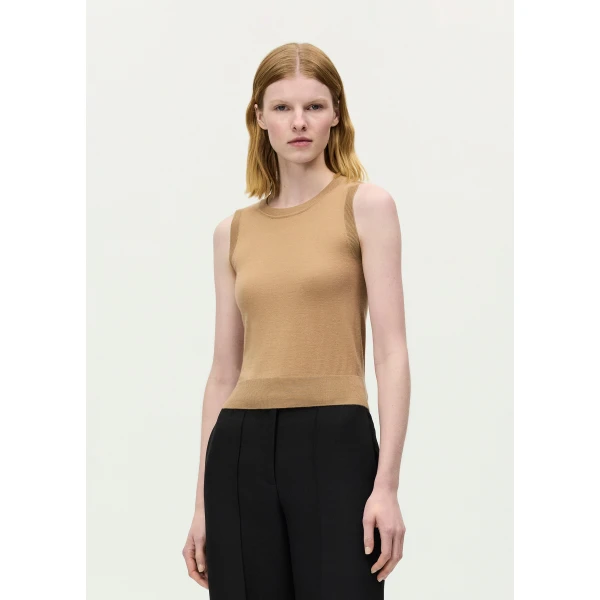 Adam Lippes Ava Knit in Camel, view 2