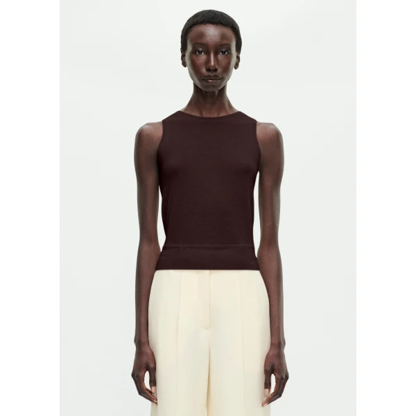 Adam Lippes Ava Knit in Mocha, view 2