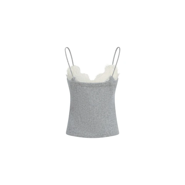 Adam Lippes Beatrix Cami in Heather Grey, view 5