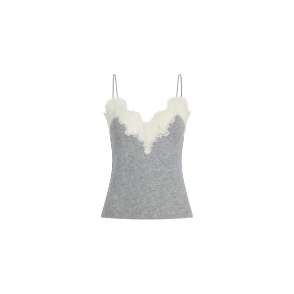 Adam Lippes Beatrix Cami in Heather Grey