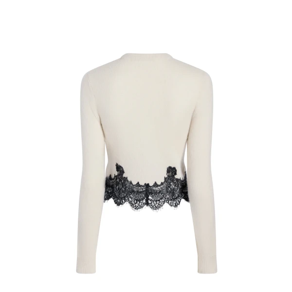 Adam Lippes Briar Cardigan in Ivory, view 5