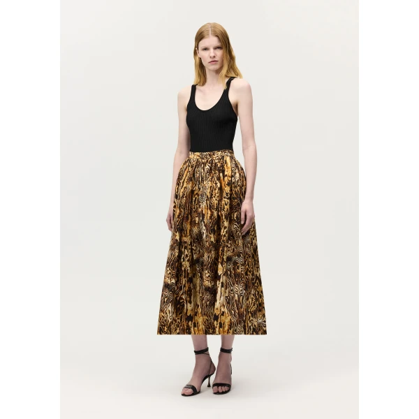Adam Lippes Briar Skirt in Copper Multi, view 2