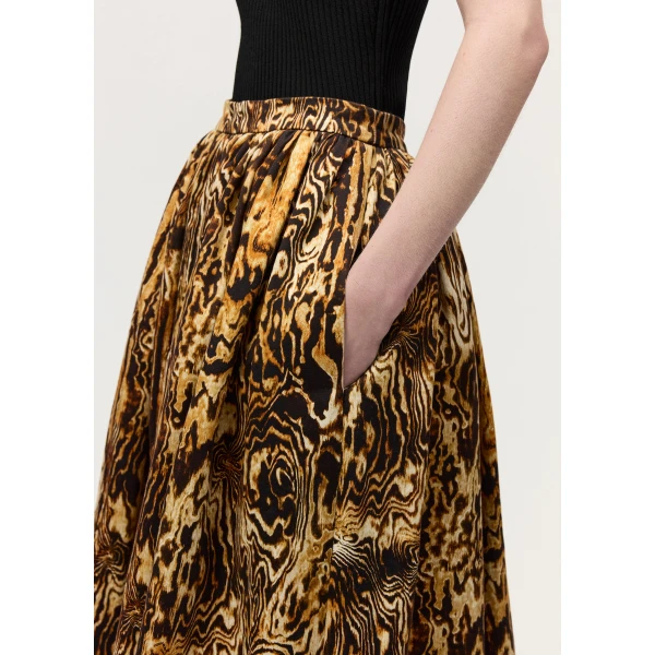 Adam Lippes Briar Skirt in Copper Multi, view 4