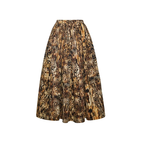 Adam Lippes Briar Skirt in Copper Multi
