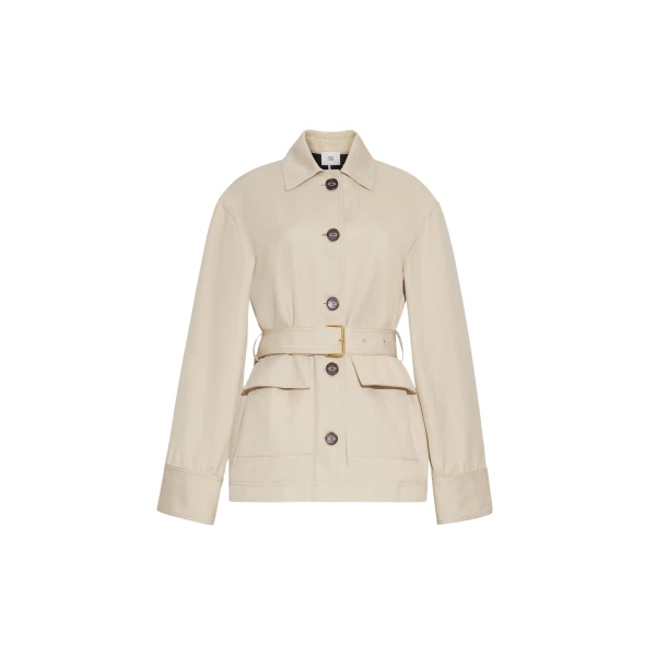 Adam Lippes Brixson Jacket in Cream/Black