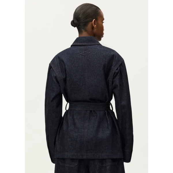 Adam Lippes Brixson Jacket in Indigo, view 3
