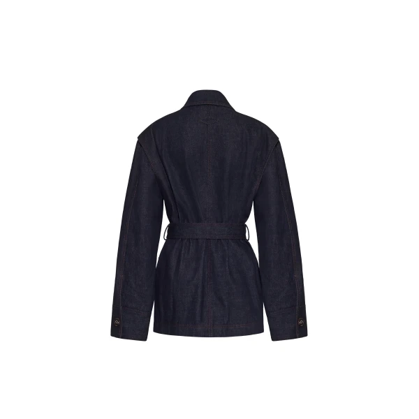 Adam Lippes Brixson Jacket in Indigo, view 4
