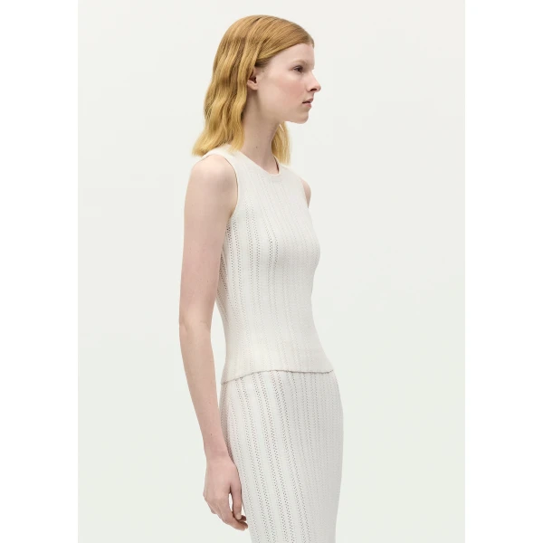 Adam Lippes Brynn Top in Ivory, view 3