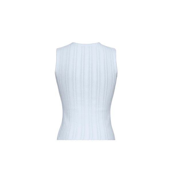Adam Lippes Brynn Top in Pale Blue, view 5