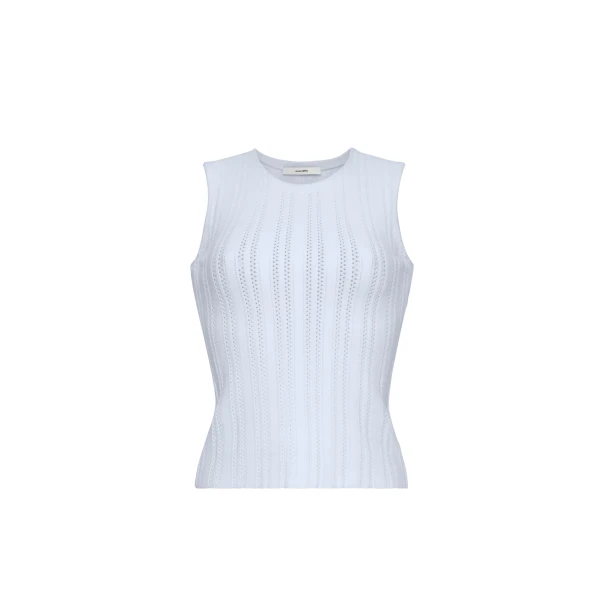 Adam Lippes Brynn Top in Pale Blue