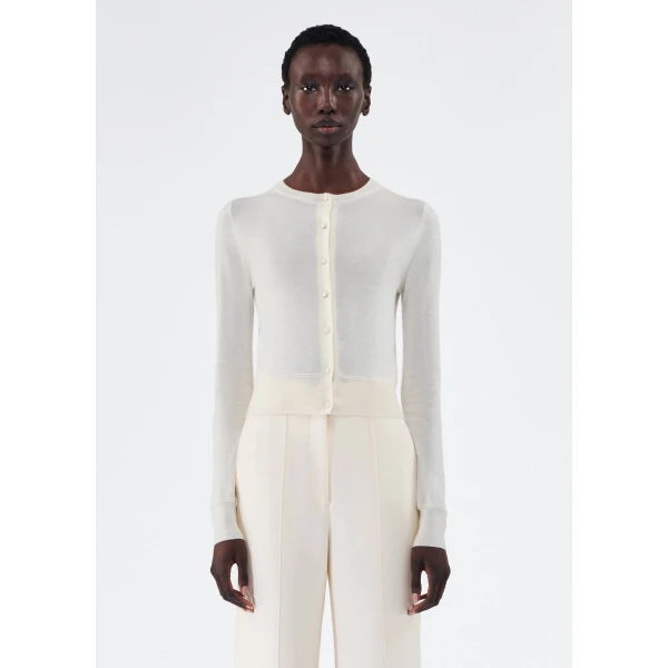 Adam Lippes Cardigan in Ivory, view 2