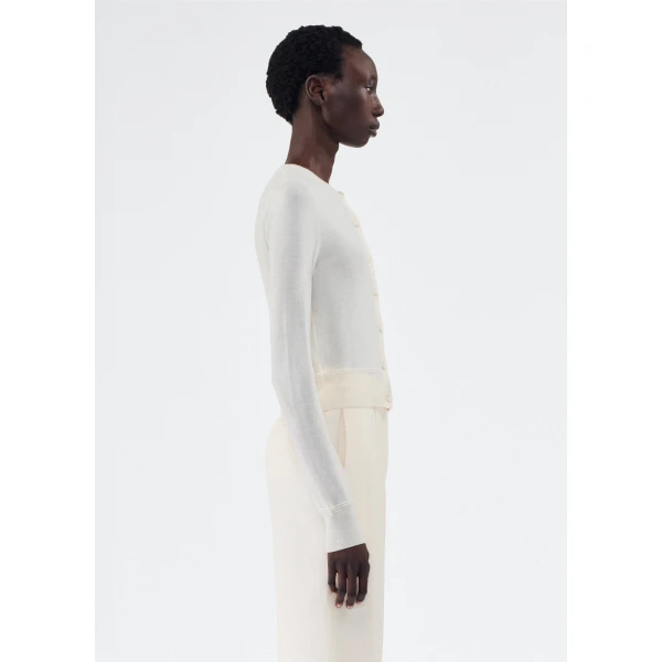 Adam Lippes Cardigan in Ivory, view 3