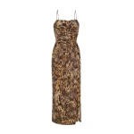 Adam Lippes Cari Dress in Copper Multi