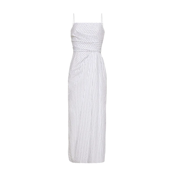 Adam Lippes Cari Dress in White/Ink