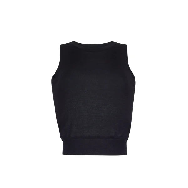 Adam Lippes Cashmere Silk Shell in Black Knit
