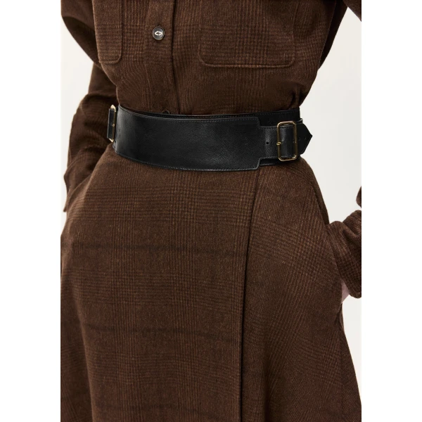 Adam Lippes Caspian Skirt in Chocolate, view 4