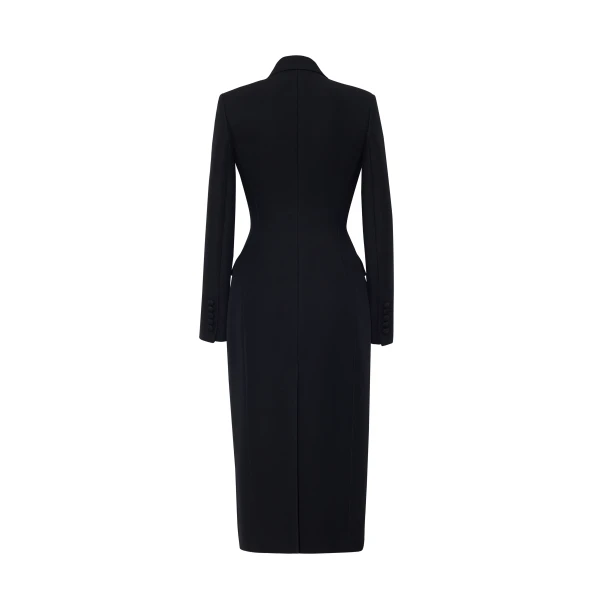 Adam Lippes Cassandra Coat in Black, view 5