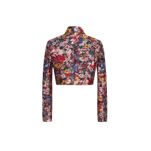 Adam Lippes Cecil Jacket in Black Multi, view 5