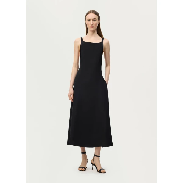 Adam Lippes Cecily Dress in Black, view 2