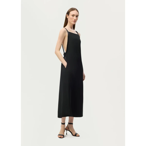 Adam Lippes Cecily Dress in Black, view 3