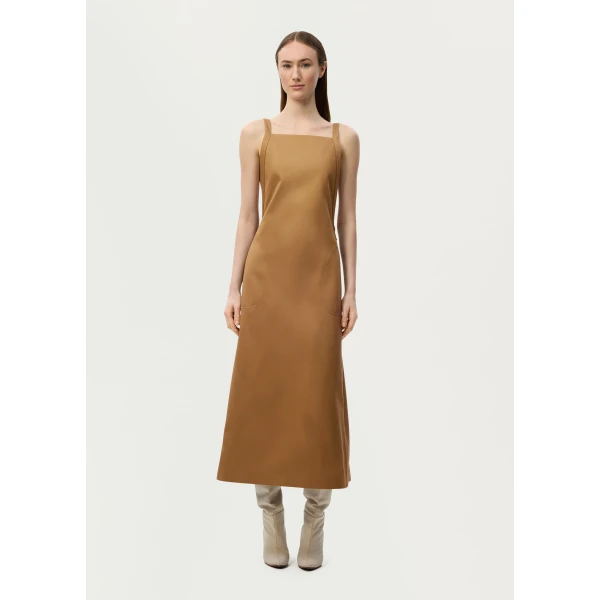 Adam Lippes Cecily Dress in Bronze, view 2