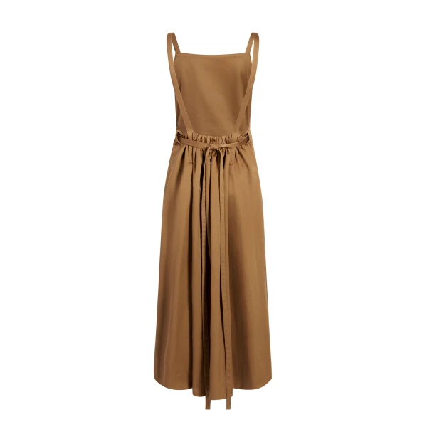 Adam Lippes Cecily Dress in Bronze, view 4