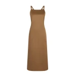 Adam Lippes Cecily Dress in Bronze