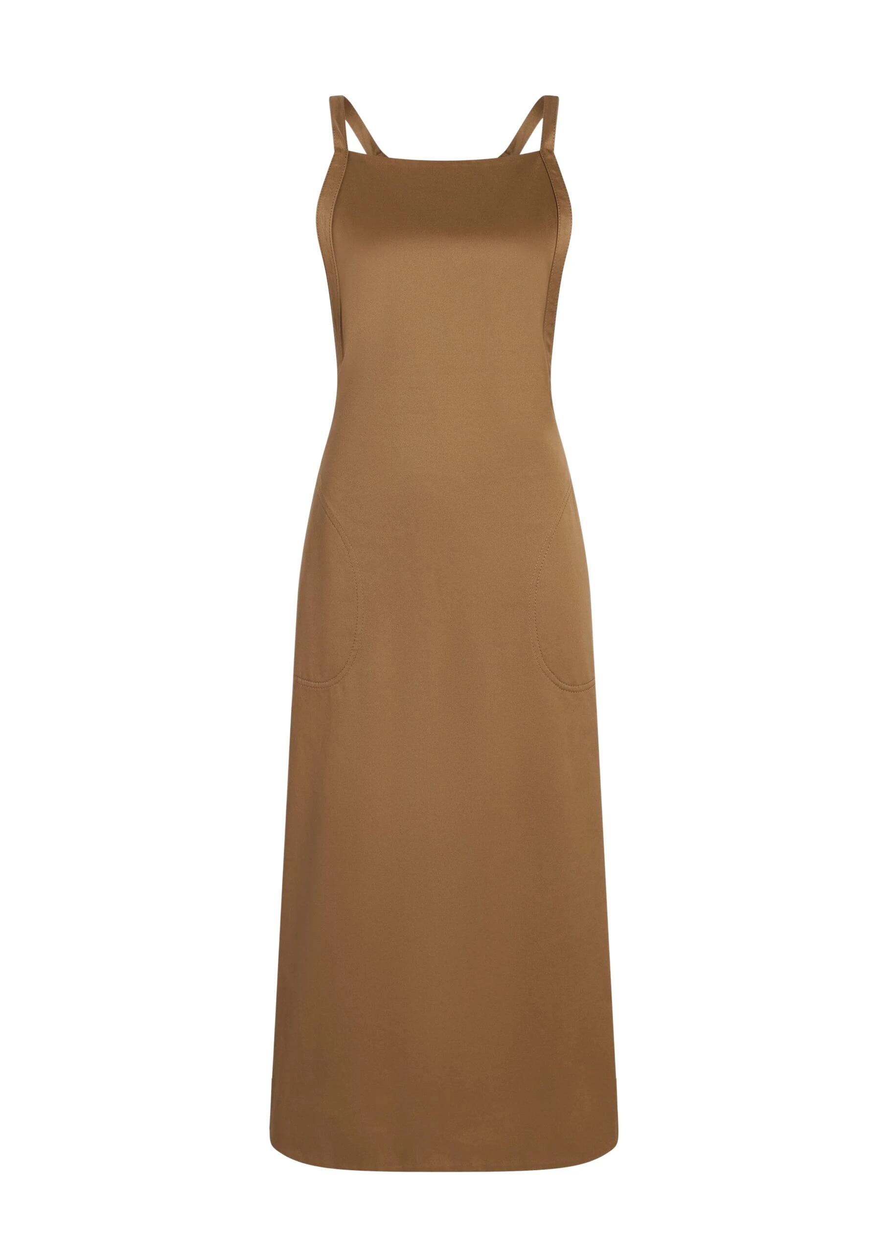 Adam Lippes Cecily Dress in Bronze