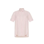 Adam Lippes Charlie Top in Pink/White