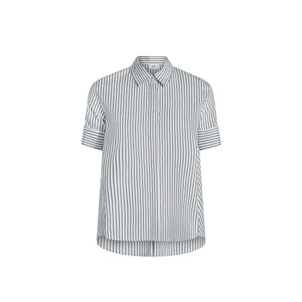 Adam Lippes Charlie Top in White/Ink