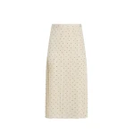 Adam Lippes Coraline Skirt in Cream/Chocolate