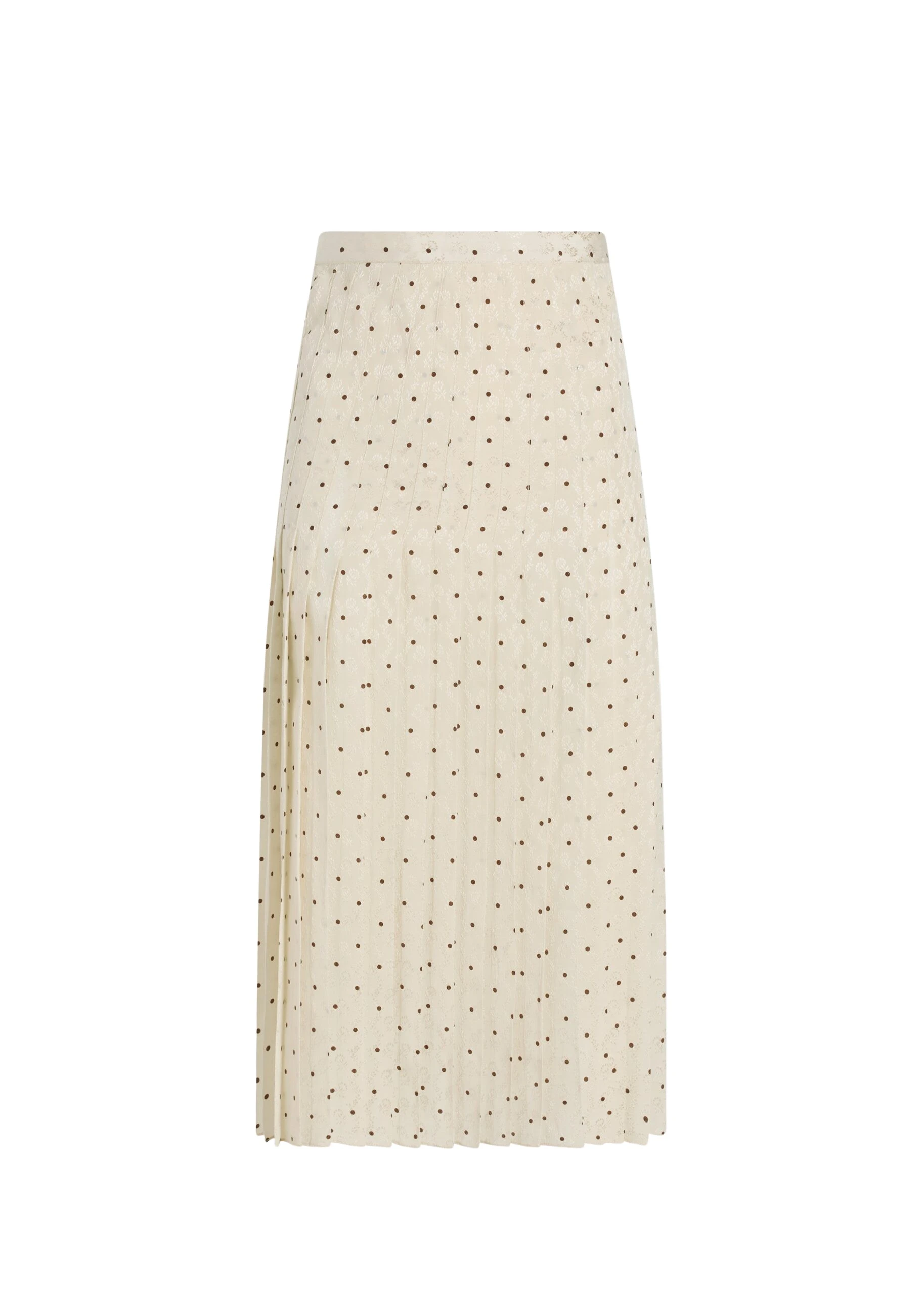Adam Lippes Coraline Skirt in Cream/Chocolate