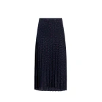 Adam Lippes Coraline Skirt in Navy/Cherry
