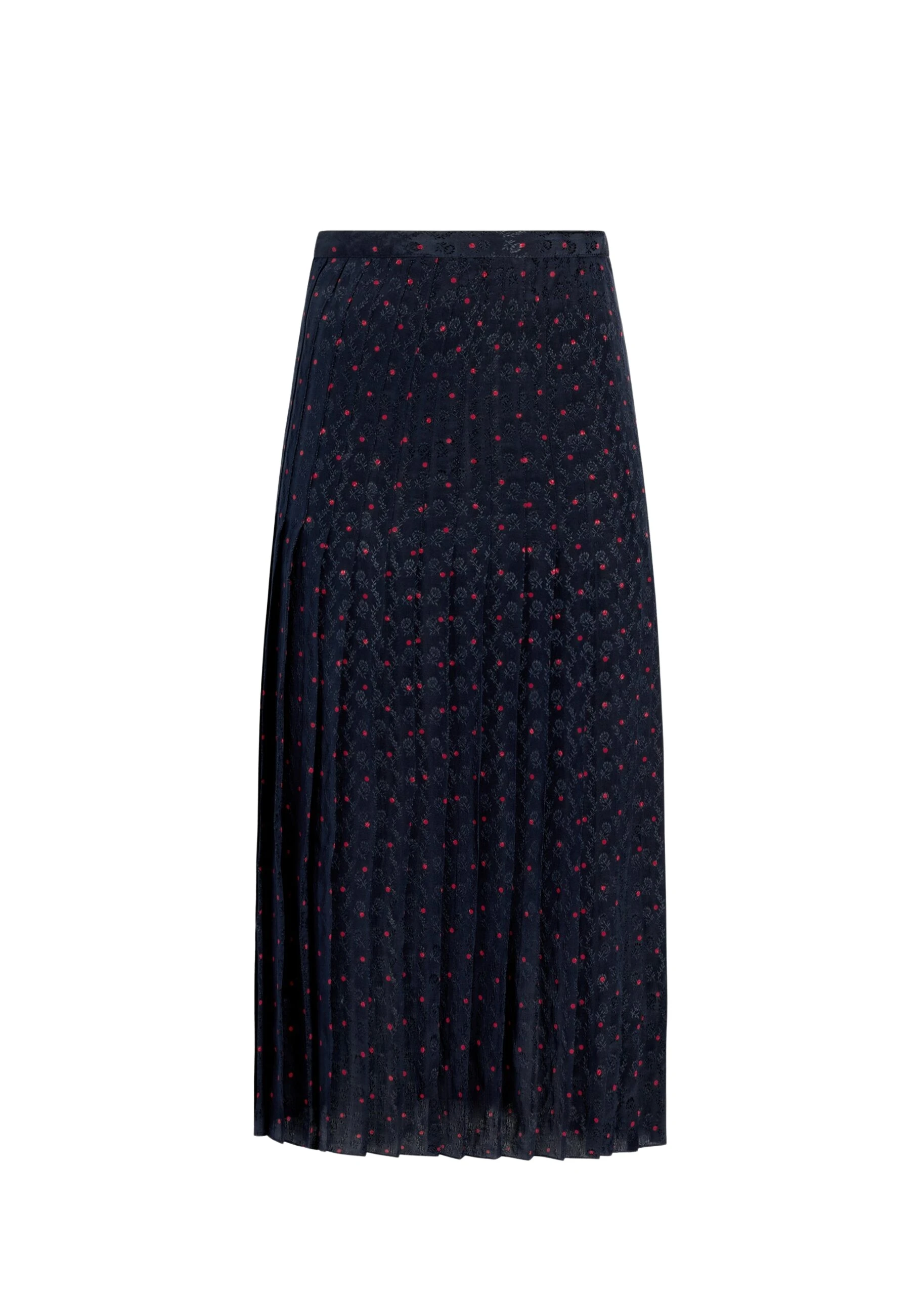 Adam Lippes Coraline Skirt in Navy/Cherry