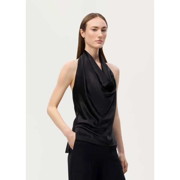 Adam Lippes Cusette Top in Black, view 3