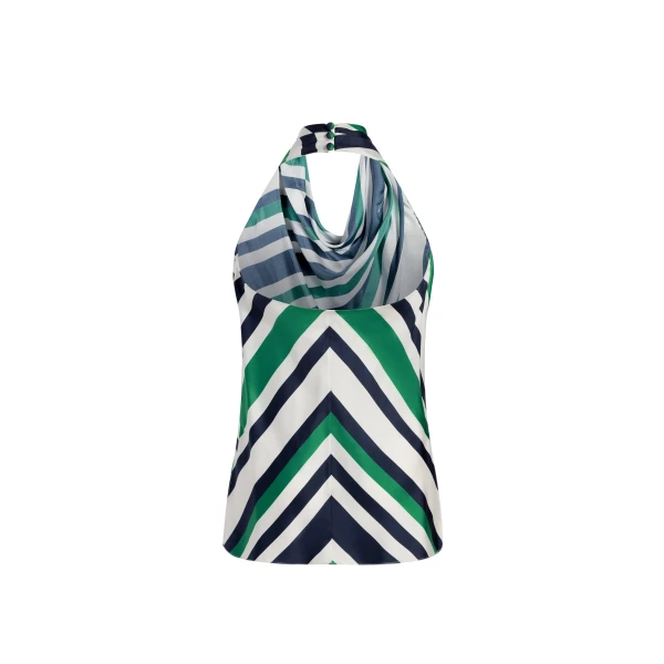 Adam Lippes Cusette Top in Green Multi, view 4