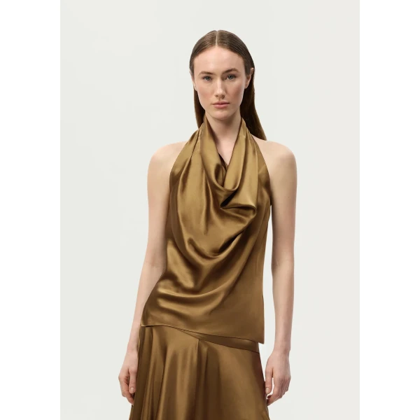 Adam Lippes Cusette Top in Olive, view 2