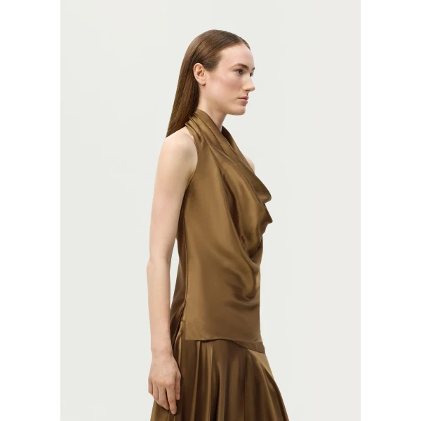 Adam Lippes Cusette Top in Olive, view 3