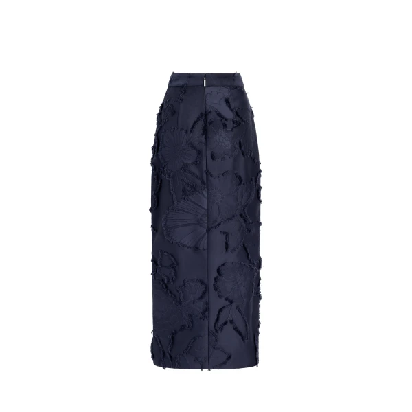 Adam Lippes Dakota Skirt in Navy, view 4