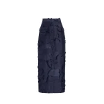 Adam Lippes Dakota Skirt in Navy