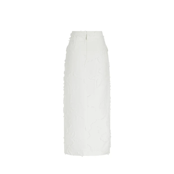 Adam Lippes Dakota Skirt in White, view 4