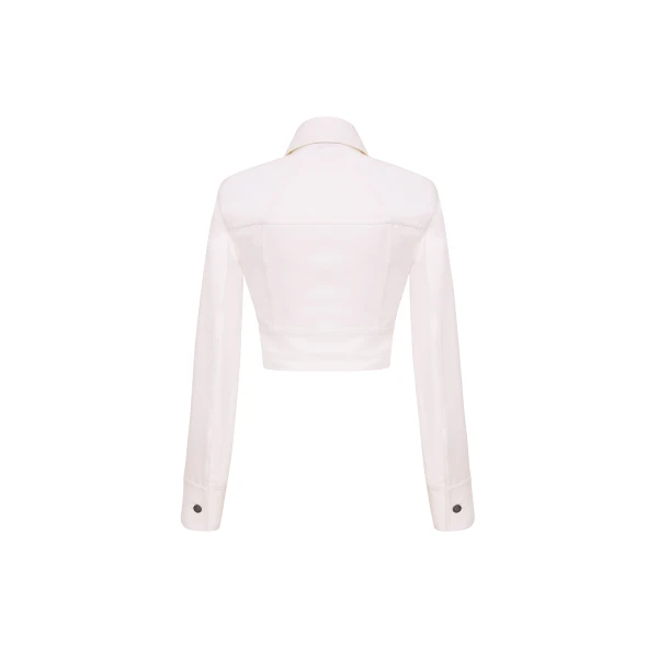 Adam Lippes Dante Jacket in Pale Pink, view 5