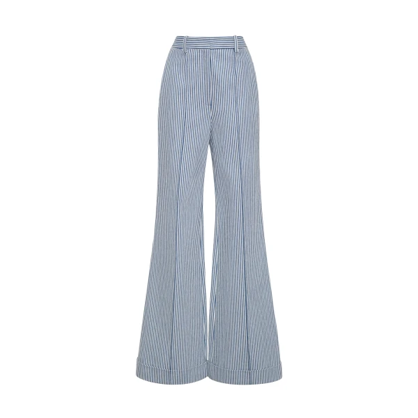 Adam Lippes Deeda Pant in Blue/White