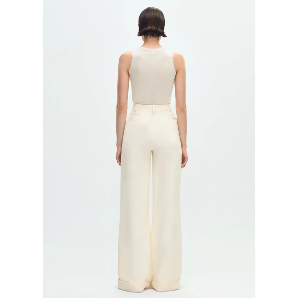Adam Lippes Deeda Pant in Ivory, view 3