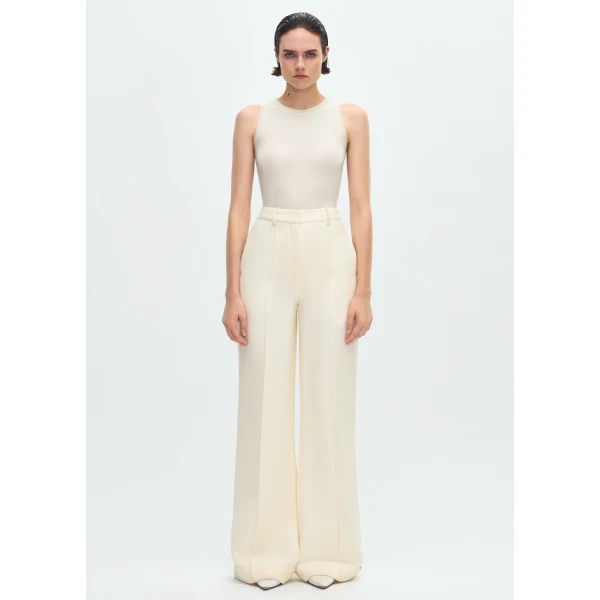 Adam Lippes Deeda Pant in Ivory, view 4
