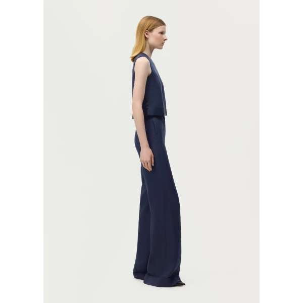 Adam Lippes Deeda Pant in Navy, view 3