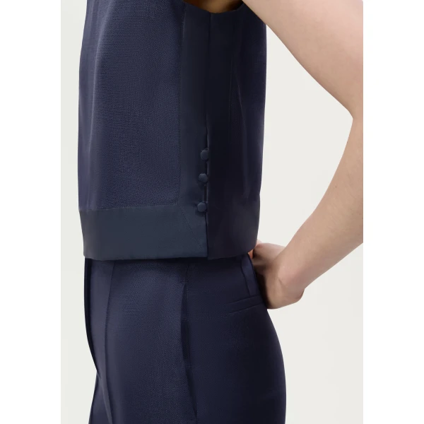 Adam Lippes Deeda Pant in Navy, view 4